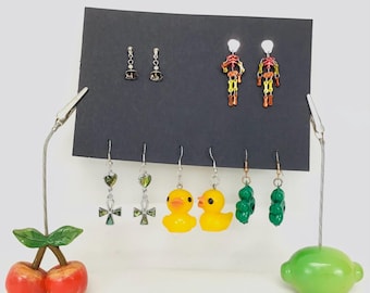 Multi-Holiday Novelty Earrings lot of 5 pair