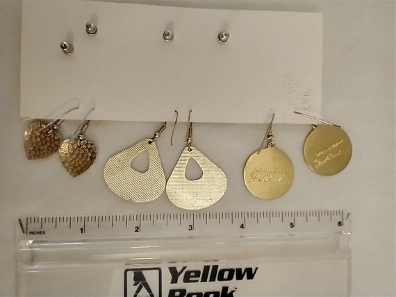 Vintage 1980's Earrings Lot of 5 pair - image 2