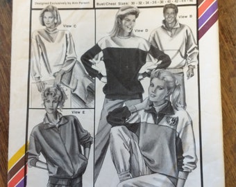 Stretch and Sew Pattern #373 Zip-Collar Pullover