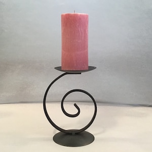 Iron Scroll Candle Holder