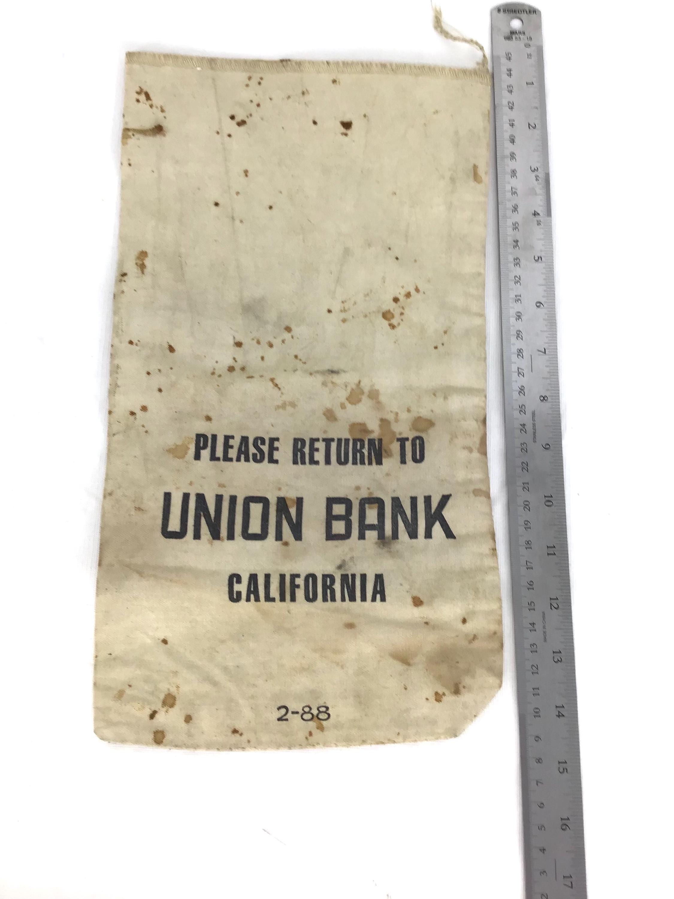 Vintage Bank Deposit Bag - Etsy Canada