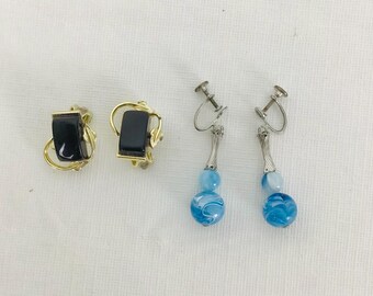 Vintage Mid Century Clip-on Earrings