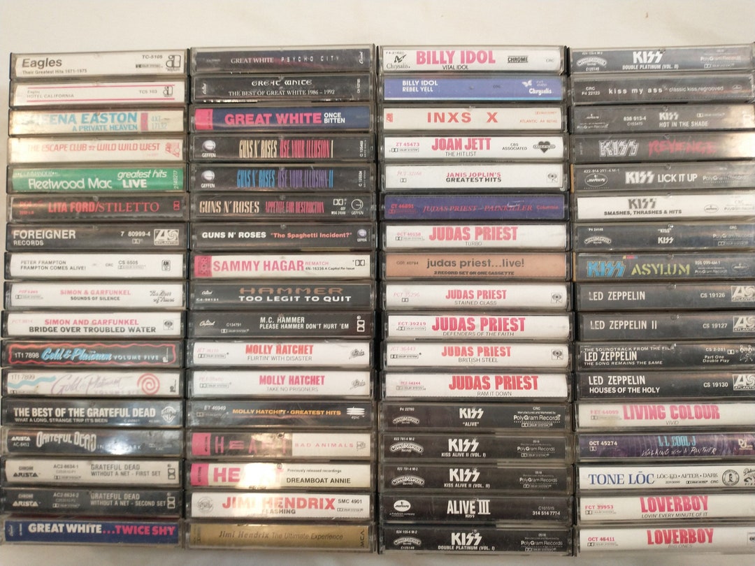 Classic Rock/metal Cassette Tapes 1960's1990's EL Etsy