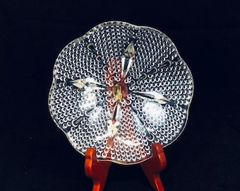 Hazel-Atlas Hobnail Clear Glass Candy Dish