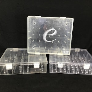 Clear Acrylic Sewing Thread Storage Cases set of 3