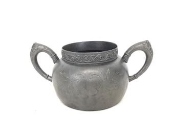 Antique Quadruple Plate Silver Plated Sugar bowl