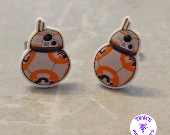 BB-8 Resin Stud Earrings