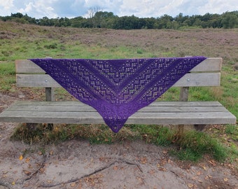 Handmade purple shawl