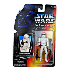 Vintage Stormtrooper Action Figure Star Wars Power of the Force  Kenner 1995