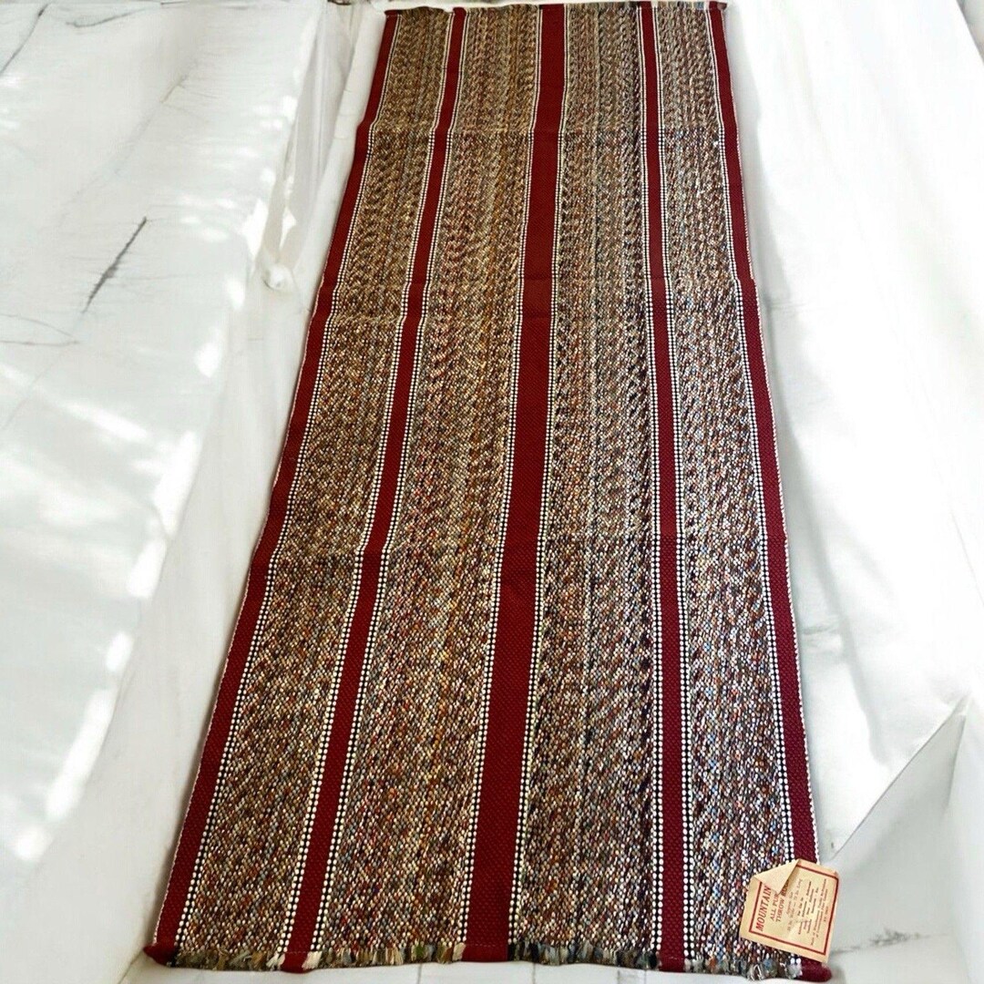 Vintage Mountain Made All Purpose Throw Rug Multi Color Runner 23 X 66 ...