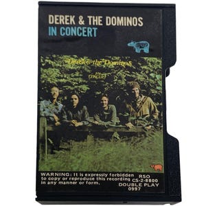 Derek & the Dominos in Concert Double Play Pink Cassette Tape RSO Records  1973