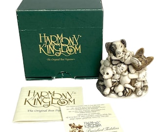 Armonía Reino Perdido Pequeños Ositos de Peluche Perros Masticadores - Caja de Baratijas Infinito