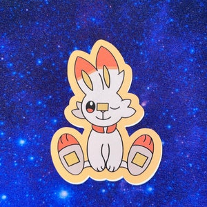 Scorbunny Sticker on Matte Paper
