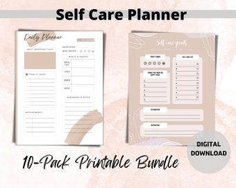 PRINTABLE DAILY PLANNER | To Do List | Printable Productivity Day Planner for Work |Motivational planner | Pdf| Organize  |Self help