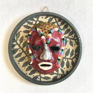 Original art objects, wall art decor, handmade craft, one of a kind art, outsider art brut, ancient face mask art sculpture, interior decor