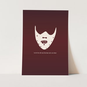 Silence of the Lambs Movie Poster / Minimalist Movie Print / Instant Digital Download / Digital Print / Sci-fi Poster / Hannibal Lector