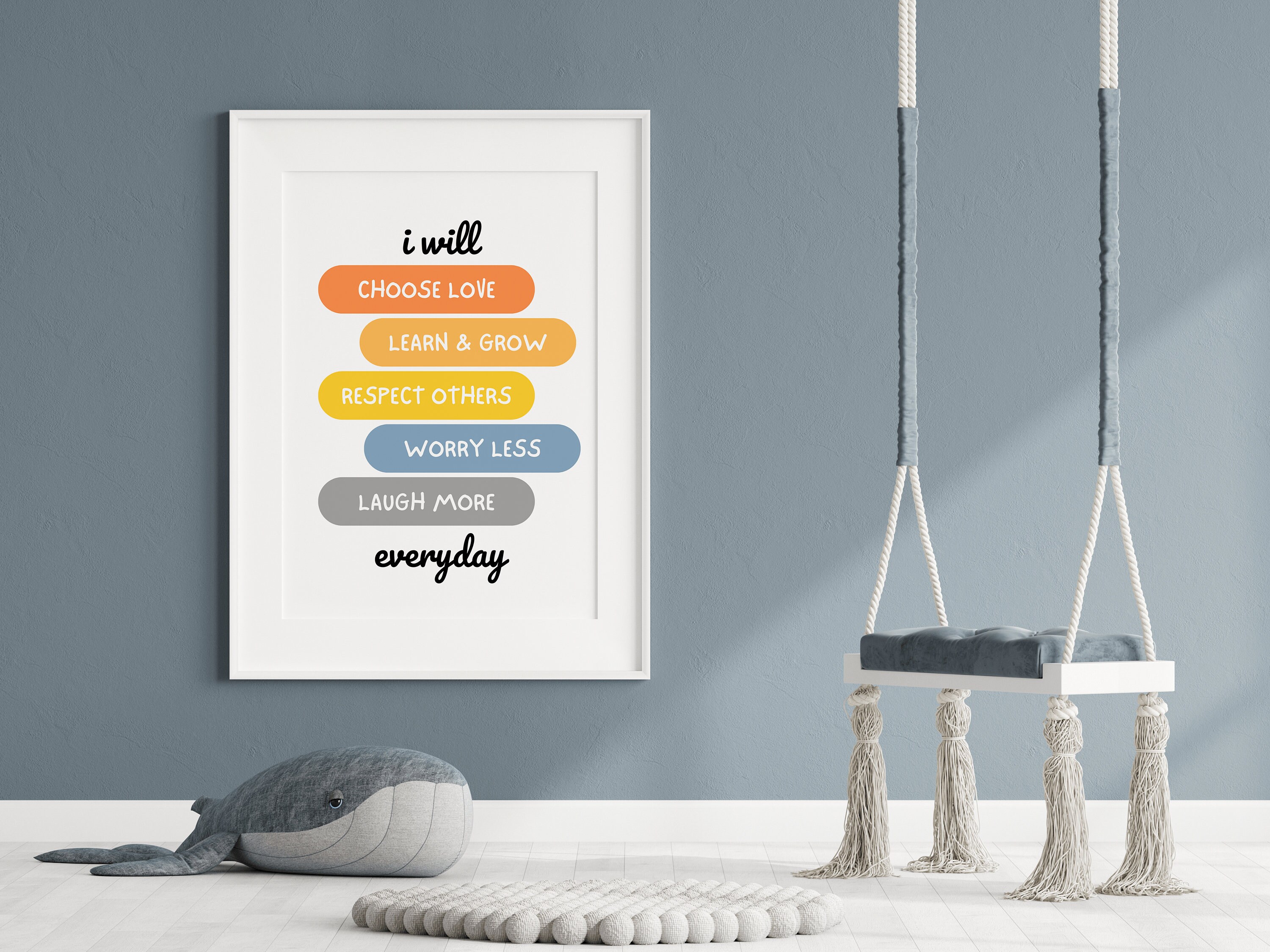 Kids Printable Art, Homeschool Art, Positive Quote Print, Kids Wall Art ...