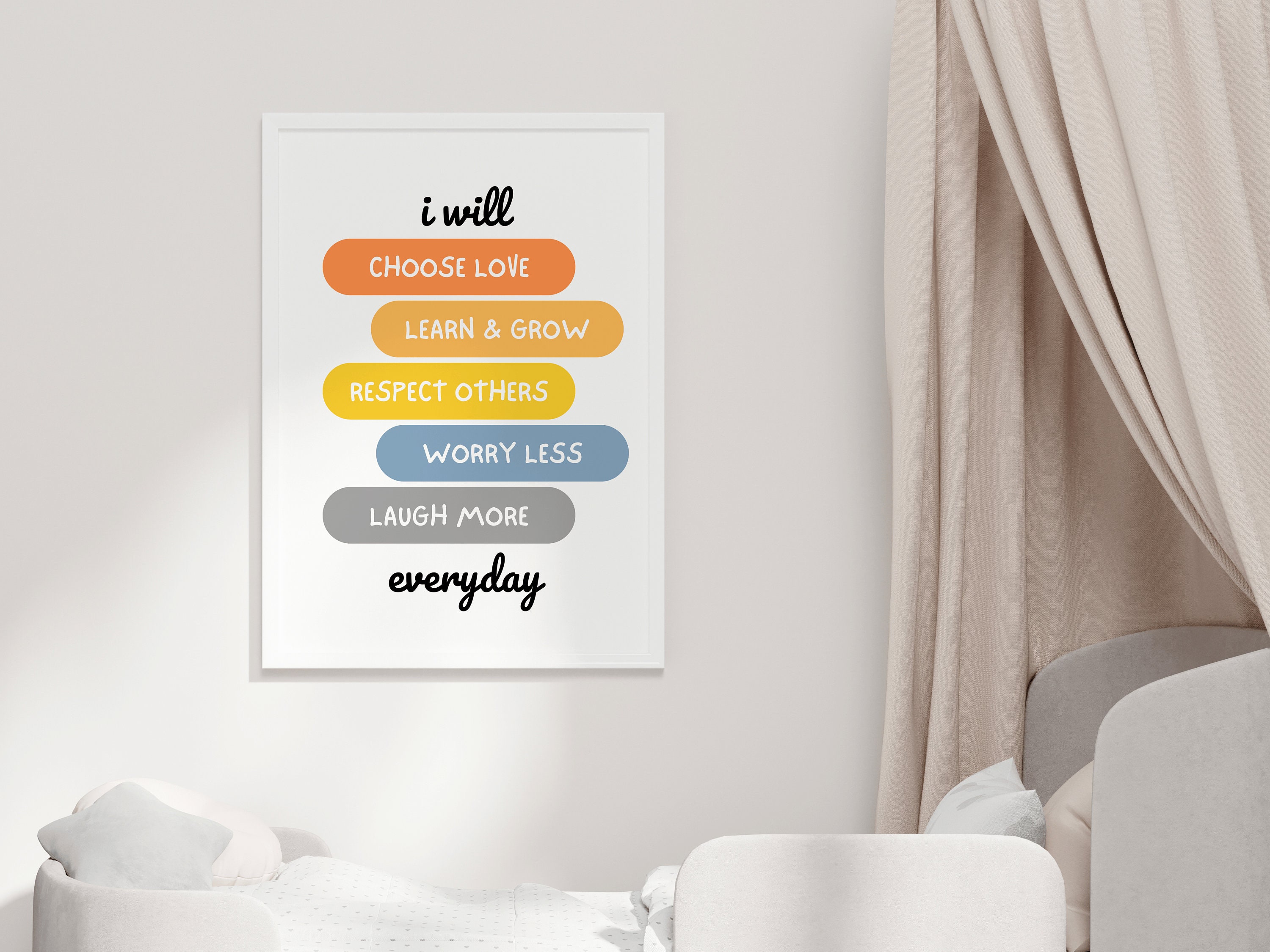 Kids Printable Art, Homeschool Art, Positive Quote Print, Kids Wall Art ...