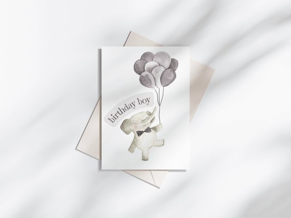 Printable Birthday Boy Greeting Card DOWNLOADABLE CARD - Etsy