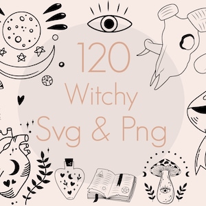 Witchy Svg Bundle | Mystical Svg Bundle | Witchcraft Svg Bundle | Celestial Svg Bundle | Potions Svg Bundle | Commercial Use Included