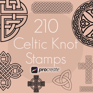 Celtic Knot Procreate Stamps, Irish Procreate Stamps, Trinity Procreate Stamps, Viking Tattoo, Tattoo Procreate Stamps, Commercial Use