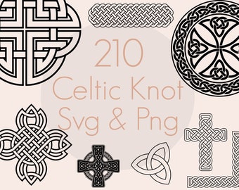 Celtic Knot Svg Bundle | Irish Png Bundle | Trinity Knot Svg | Cross Bundle Svg | Nœud celtique Clipart | Utilisation commerciale incluse