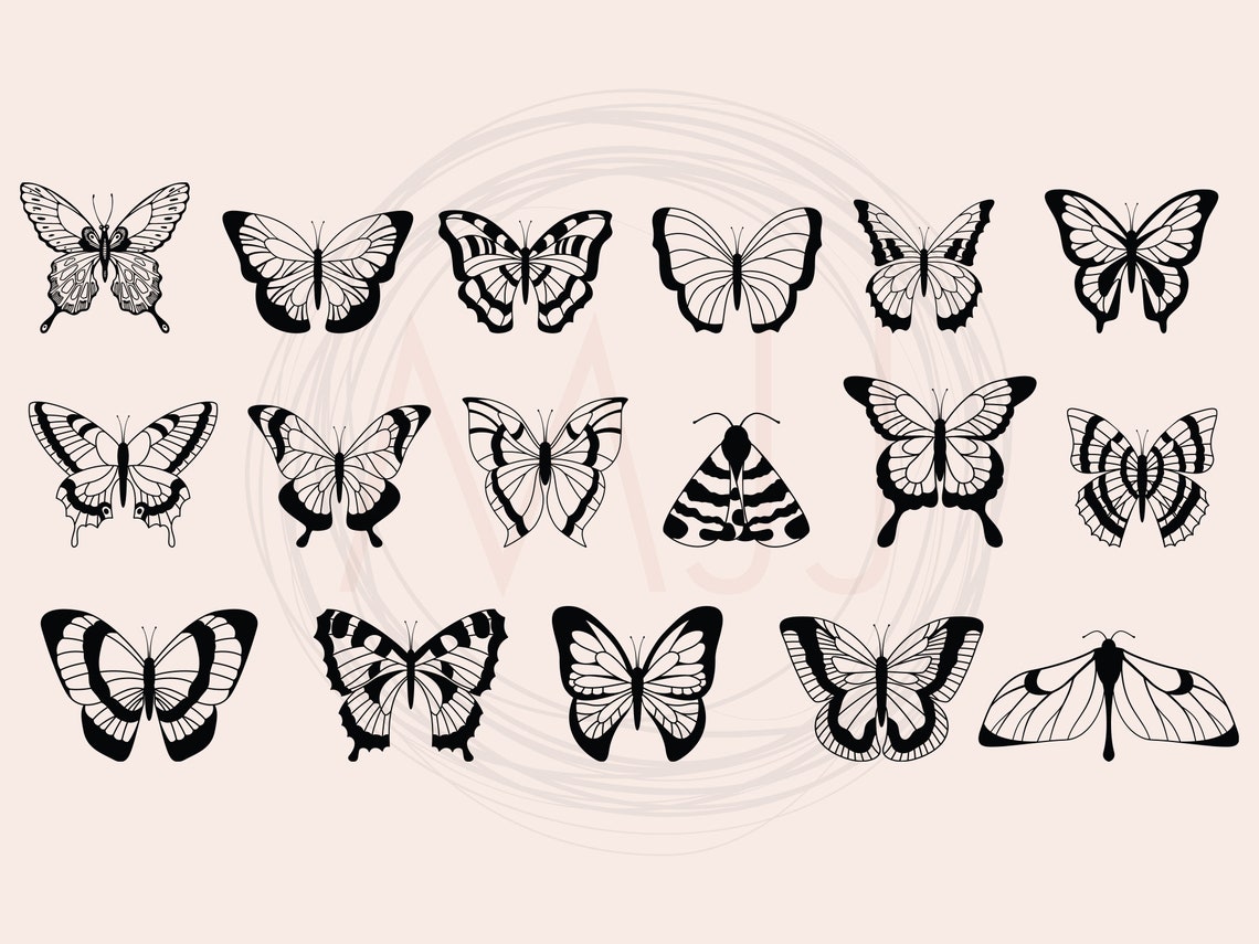 Butterfly Svg Bundle Moth Svg Bundle Butterfly Png Moth - Etsy