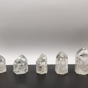 Fire and Ice Quartz Tower (choose your own) Crackle Quartz