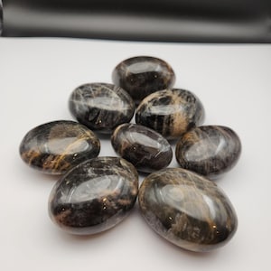 Black Moonstone Palmstone (choose your own)