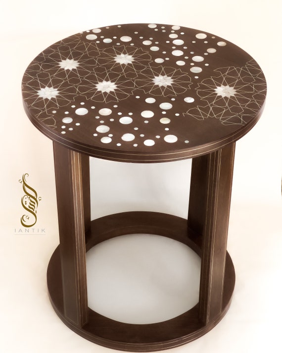 Mosaic side table round discount