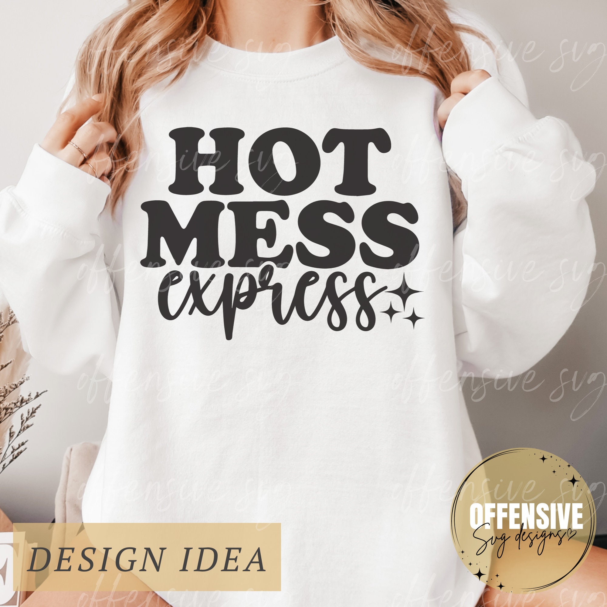 Hot Mess Express SVG | Momlife Sassy Car Decal (digital Download) - Etsy