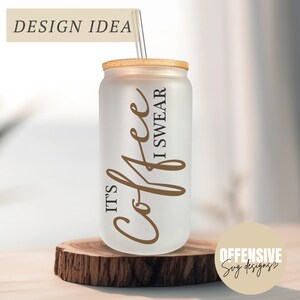 Es ist Kaffee, ich schwöre Aufdruck - Lustige Kaffeebecher Aufdruck - Sarkastische Aufdruck - Libby Glas Aufdruck - Cricut Aufdruck - Sublimation Png