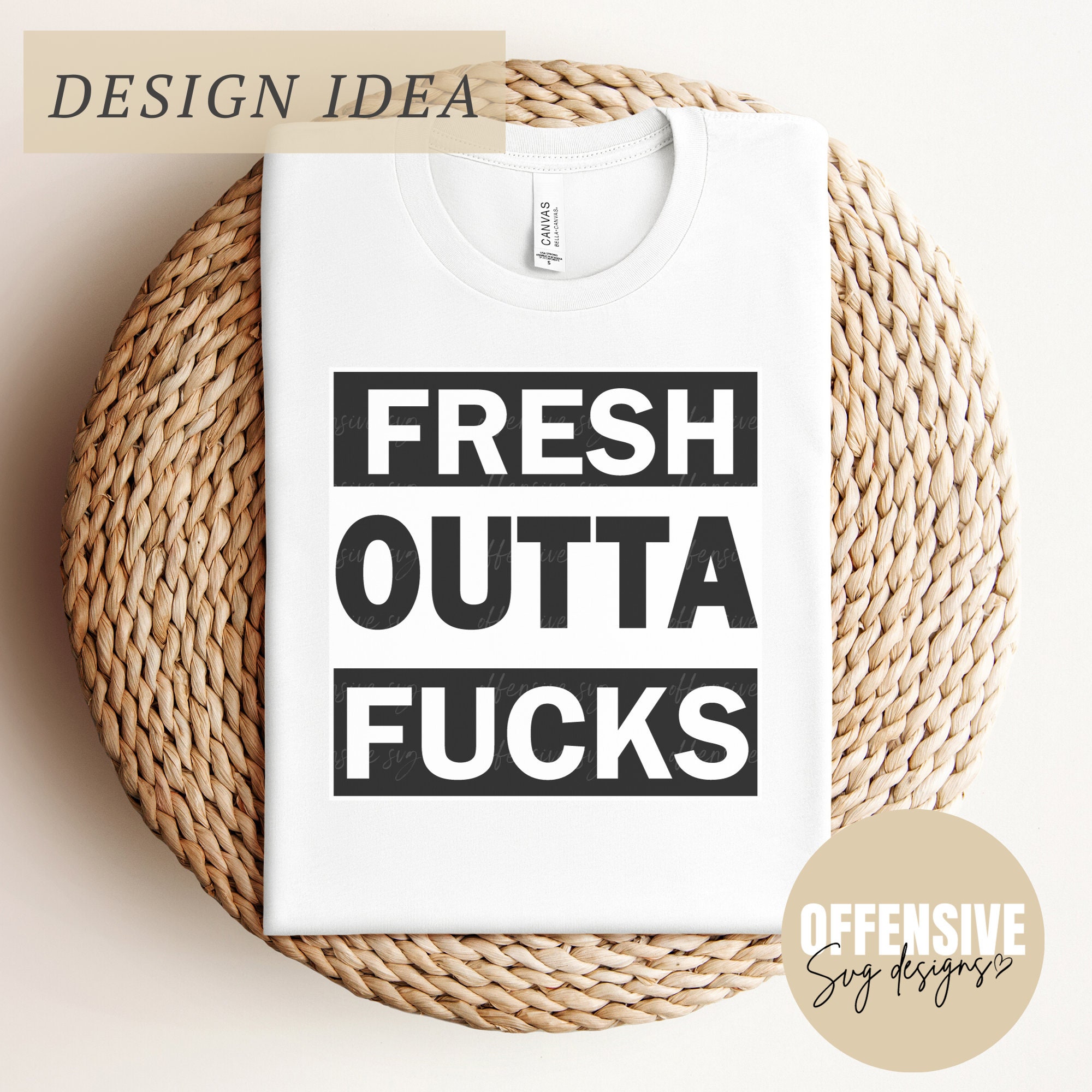  Fresh Outta Fucks Pad and Pen, Fresh Out of Fcks Pen Set,  Black Post It Notes, Snarky Novelty Office Supplies (Mix) : Office Products