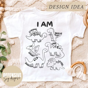 Dinosaure SVG, SVG d'affirmation, encourageant SVG, SVG pour enfants, téléchargement numérique | Par SVG offensant