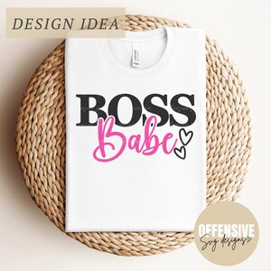 Boss Babe Clipart | Kleinunternehmer | Starke Frau - Girlpower | Frau, Momlife |By Offensive Svg