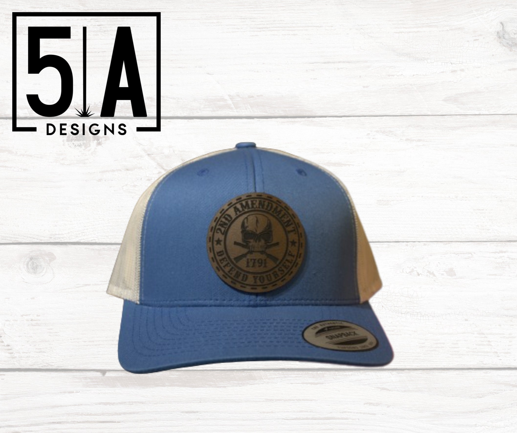 2nd Amendment Leather Patch Hat Custom Baseball Cap FAFO - Etsy