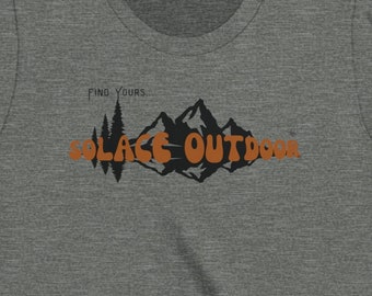 Camp Hiker Outdoor Youth Short Sleeve Tee, Solace Outdoor Shirt for Kids who love the outdoors National Parks Camping boys girls rugged tee