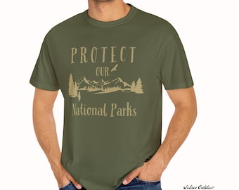 PROTECT our NATIONAL PARKS shirt Vintage Style protect our parks camping t-shirt Bear Resist National Park lover gift Conservation Forest