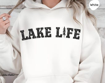 Lake Life Hoodie, Lake Life Sweatshirt, On The Lake Hoodie, Gift for Cabin Life, Camping Sweatshirt, Lake Vibes Shirt, Family Vacay Shirts