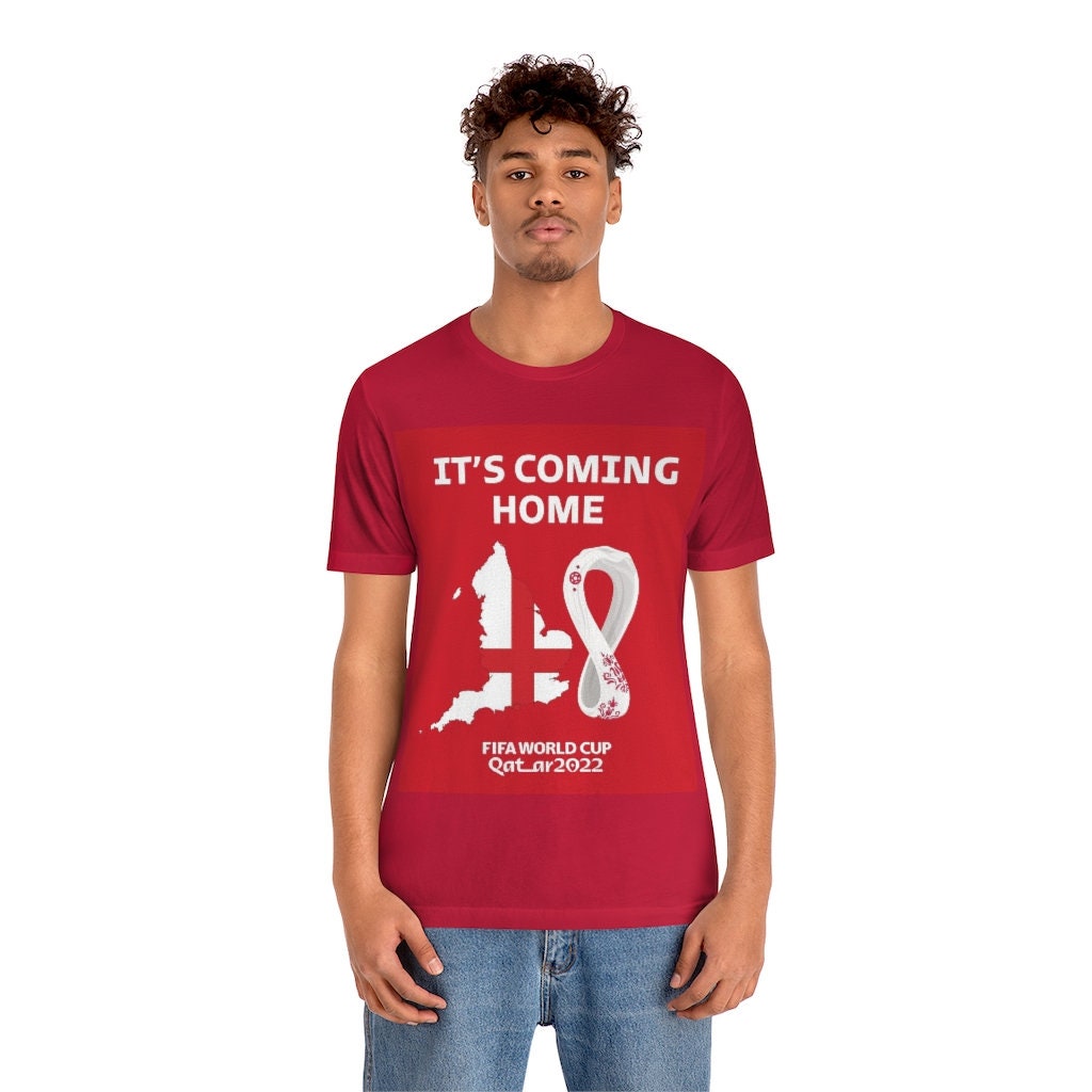 Discover Qatar England World Cup 2022 It's Coming Home, England Football Winner, Men's Short Sleeve Tee