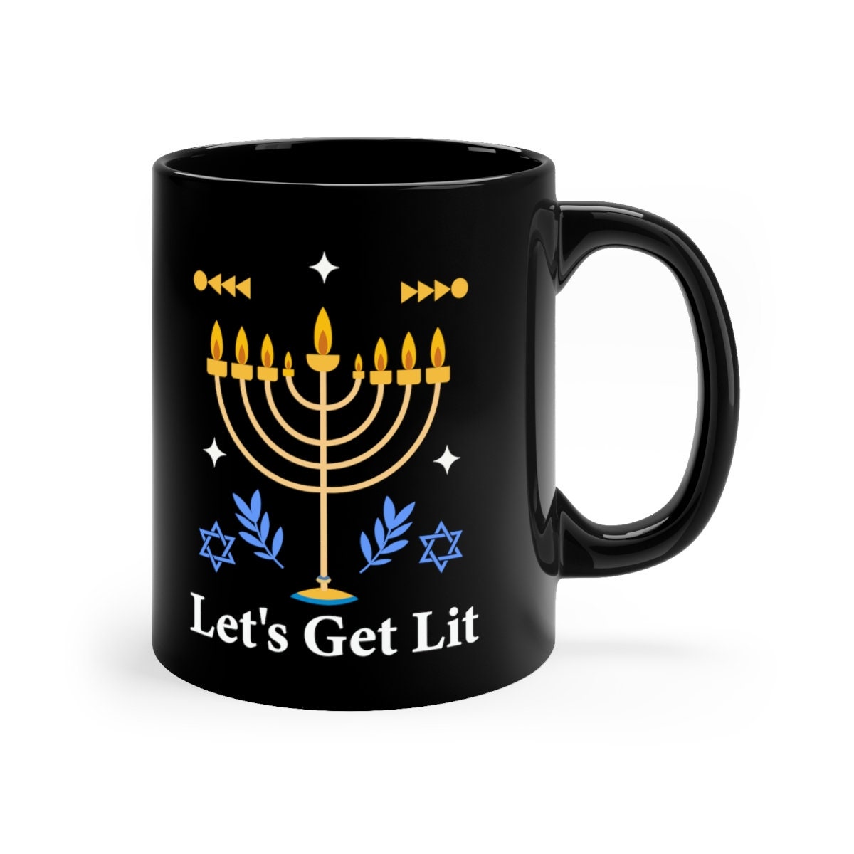 Discover Hanukkah Funny Mug, Lets get Lit Mug, Chanukkah Menorah Mug, Jewish Gift Mug