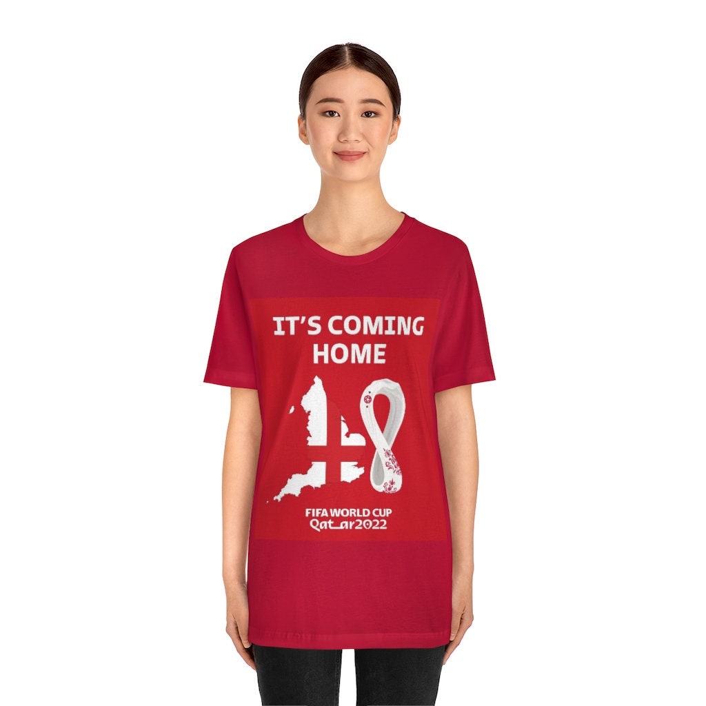 Discover Qatar England World Cup 2022 It's Coming Home, England Football Winner, Men's Short Sleeve Tee