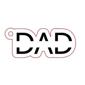 Dad Keychain File | Digital File | Personalized | SVG | Glowforge Ready | Mira | Father&#39;s Day | Laser File | Laser Engraved | Dad Gift