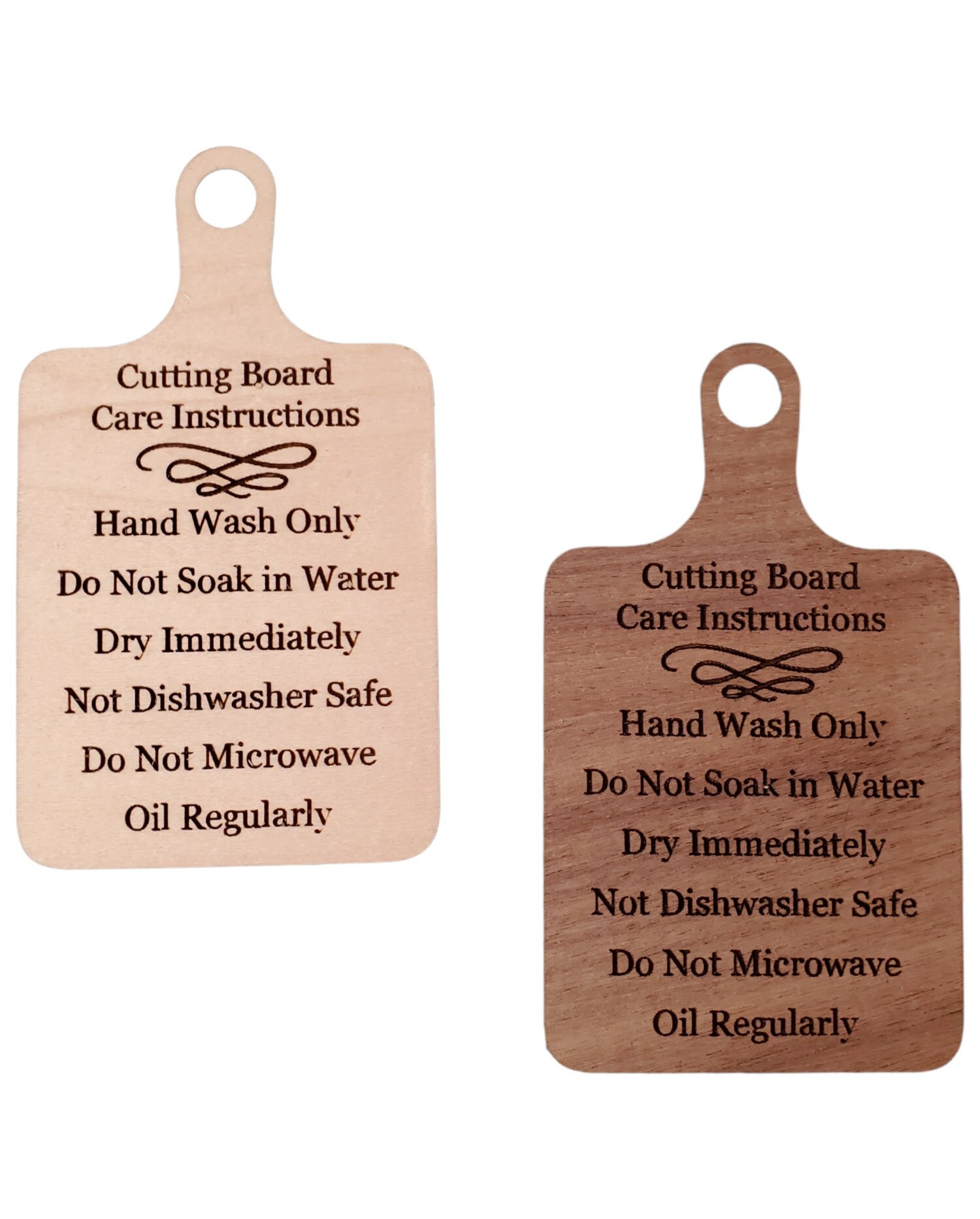 Cutting Board Care Instructions Wood Care Cutting Board Care Card