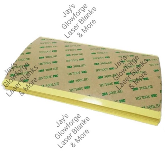 3M 300LSE Adhesive Sheets (23 Qty), 3M Sheets, Double Side Tape, Laser Safe, Wholesale, Glowforge, Laser Cutting