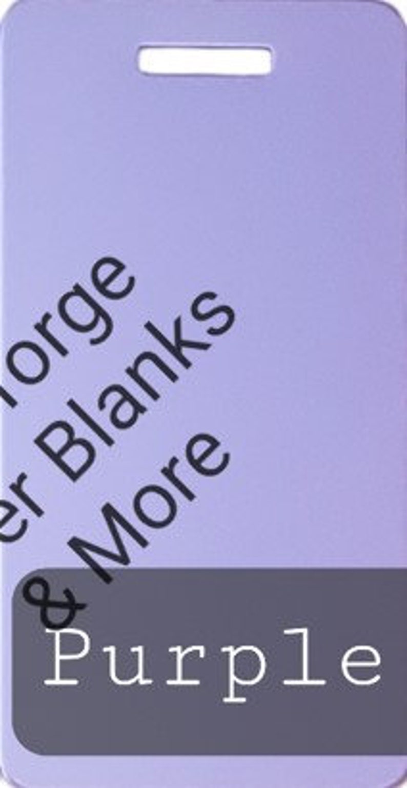 Luggage Tags Anodized Aluminum Mira Thunder Etsy