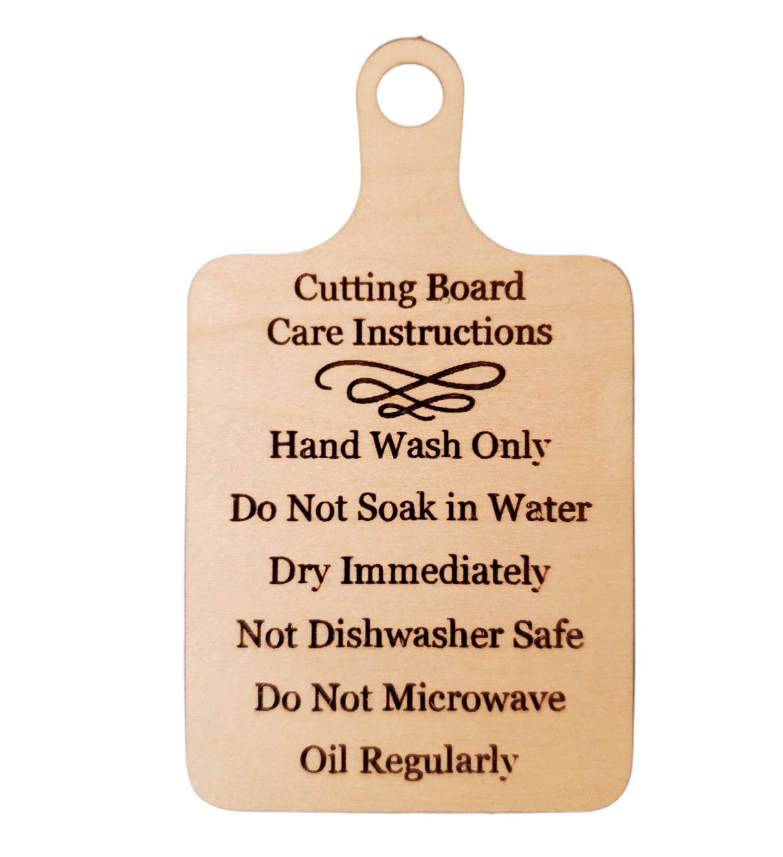 Cutting Board Care Instructions Wood Care Cutting Board Care Card