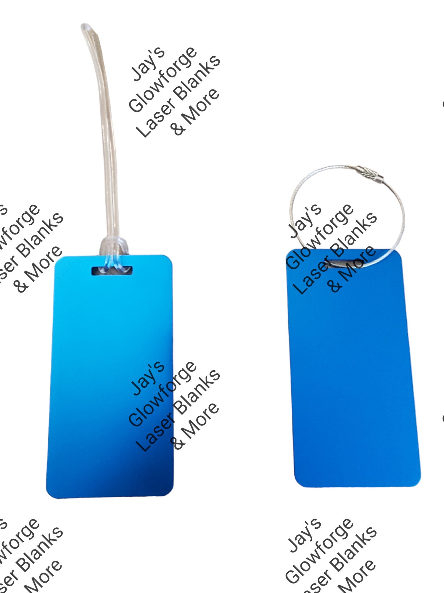 Luggage Tags Anodized Aluminum Mira Thunder Etsy