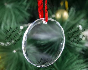 K9 Crystal Ornaments, Christmas Ornaments, Xmas Decor, Laser Blanks, Wholesale, Holiday Keepsake, Christmas Supplies, Special Occasions