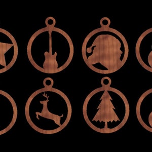 Christmas Tree ornament, Bundle dxf svg for cnc laser, Plasma, Glowforge, Cricut Silhouette digital files